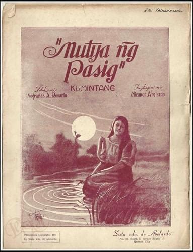 mutya ng tubig|Nicanor Abelardo – Mutya ng Pasig Lyrics .